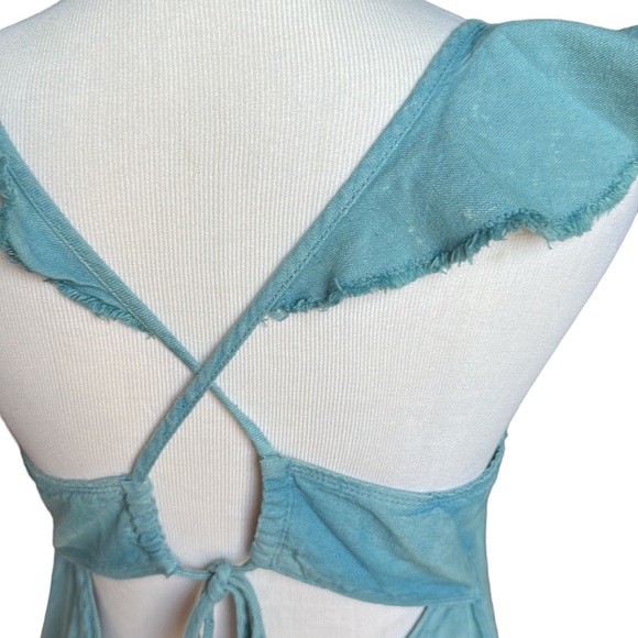 Anthropologie Pilcro Flutter Sleeve Midi Dress - Picture 6 of 9